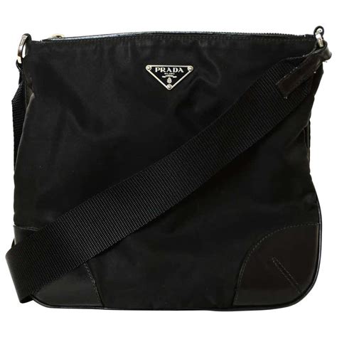 leather messenger bag prada|prada nylon messenger bag vintage.